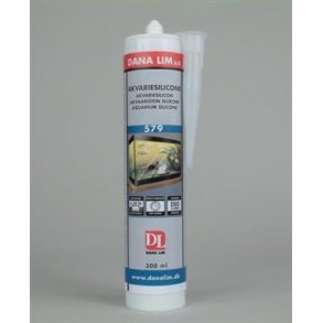 Akvarie silicone 310 ml. Sort