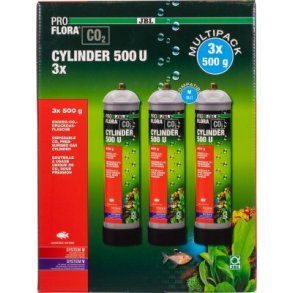 JBL PROFLORA u500 Engangsflasker CO2 3 stk (6445200) bestillingsvare