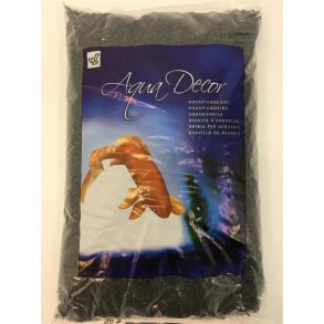 Aqua decor Akvariegrus SORT 1-3 mm 2 kg.sendes ikke.