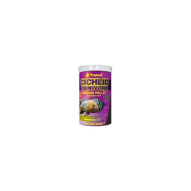 TROPICAL CICHLID OMNIVORE MEDIUM PELLET1000ML/360G