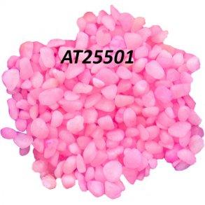 Libra, farvet grus 3-5mm. 1 kg. pink (AT25501 ) Ved levering max 2 Stk.