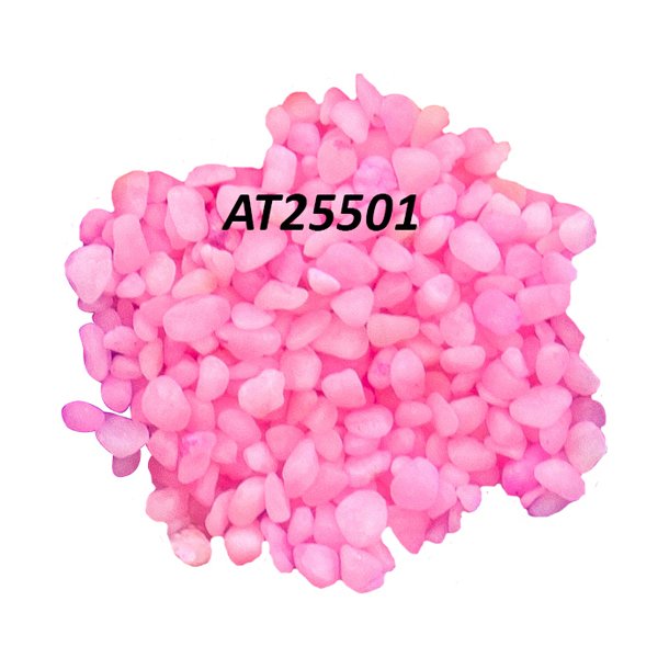 Libra, farvet grus 3-5mm. 1 kg. pink (AT25501 ) Ved levering max 2 Stk.