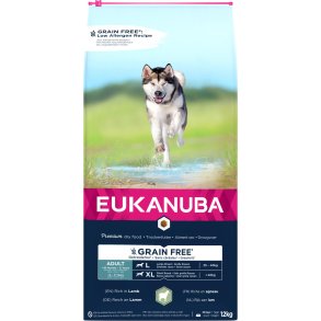 EUKANUBA Adult Large Grainfree lam 12 Kg KUN AFHENTNING
