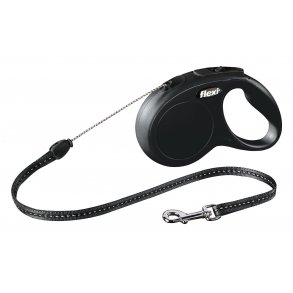 FLEXI New Classic S cord op til 12 kg 5 meter. Sort