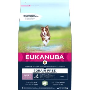 EUKANUBA Puppy Small/Medium Grainfree lam