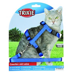 Kattesele XL m.line 34-57cm/13,1,20m nylon