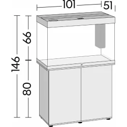 Juwel Akvarium Led Rio 290 Sort 101x51x66cm 290l bestillingsvarer 2 til 8 dage. Kun afhentning.