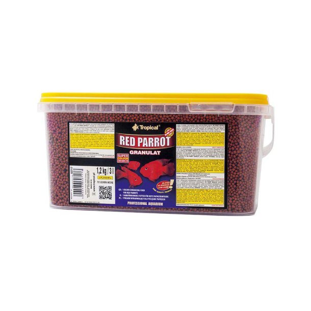 Tropical Red Parrot granulat 3l/1.2kg / Bestillingsvare  5-7 dage