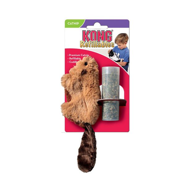 Kong Refillable Catnip Beaver 16,5x4,5x4cm