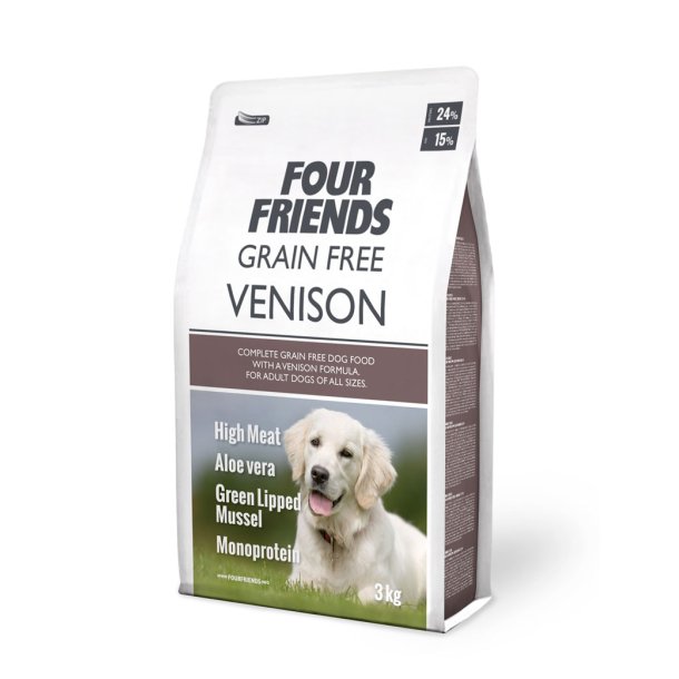 FF Dog GF Venison 3 kg Kuun Afhentning