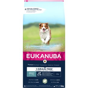 EUKANUBA Adult Small/Medium Grainfree lam 12 kg kun afhentning
