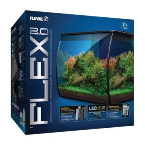 Fluval FLEX 2,0 Sort 57 ltr. 42 x 38 x 39.5 cm. sendes ikke 