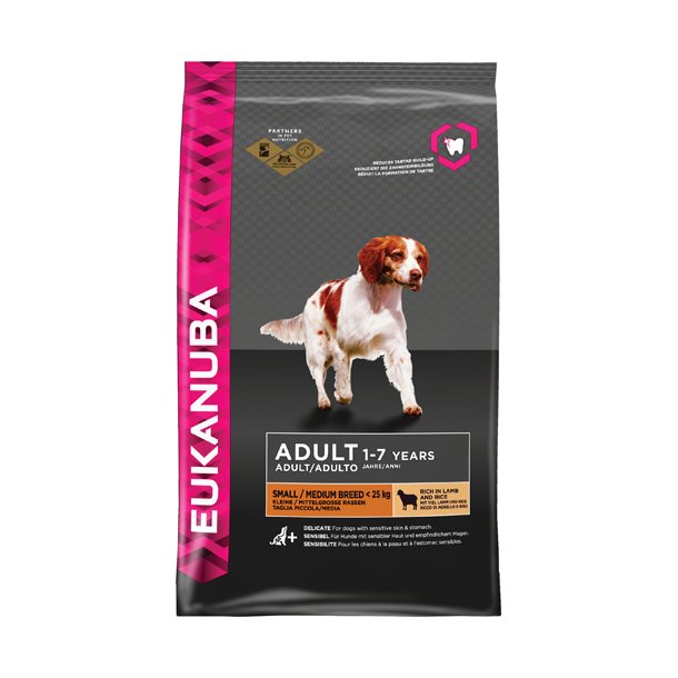 Eukanuba Adult Small &amp; Medium Lamb &amp; Rice 2,5 kg