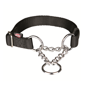 Premium kvler halsbnd 1 Str. S-M, 30 - 40 cm Sort