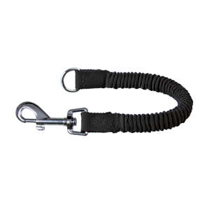 Stddmper,nylonline m.elastik 33cm/20mm,sort