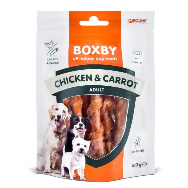 Boxby Kylling &amp; Gulerod 100g.