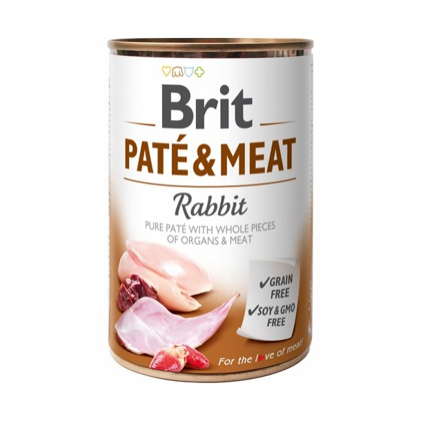  Brit Pat &amp; Meat Rabbit Kornfrit 400 g   