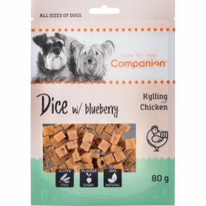 Companion Chicken dice with blueberry 80 G