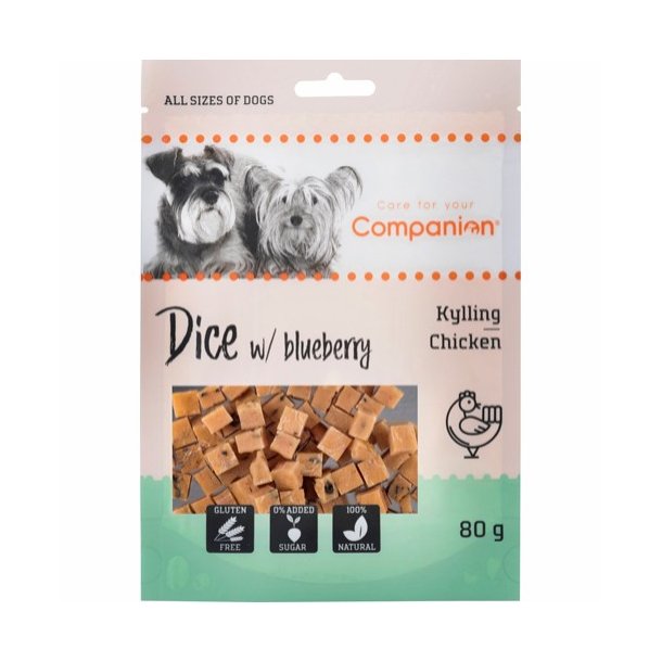 Companion Chicken dice with blueberry 80 G