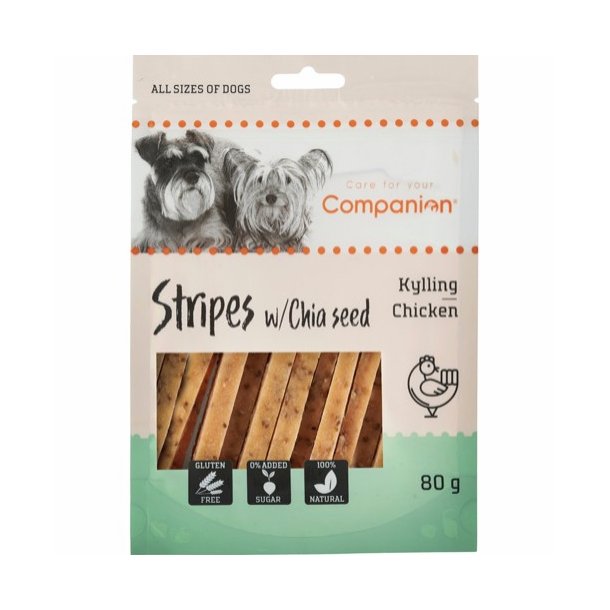 Companion Stripes m/chiafr Kylling 80 g