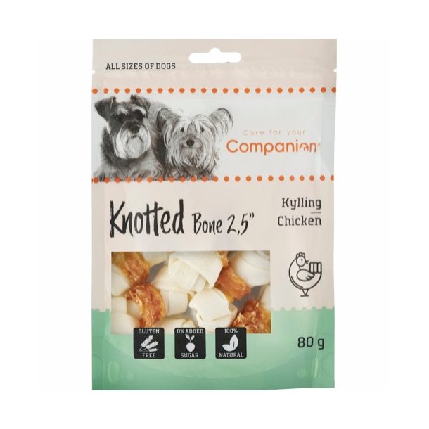  Knotted Chewing Bone Kylling 6 cm 80 g