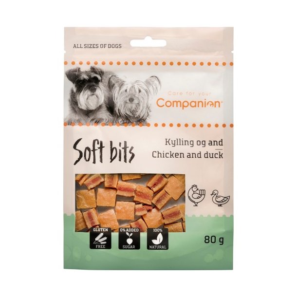  Companion Soft bits - chichen &amp; duck 60 gram
