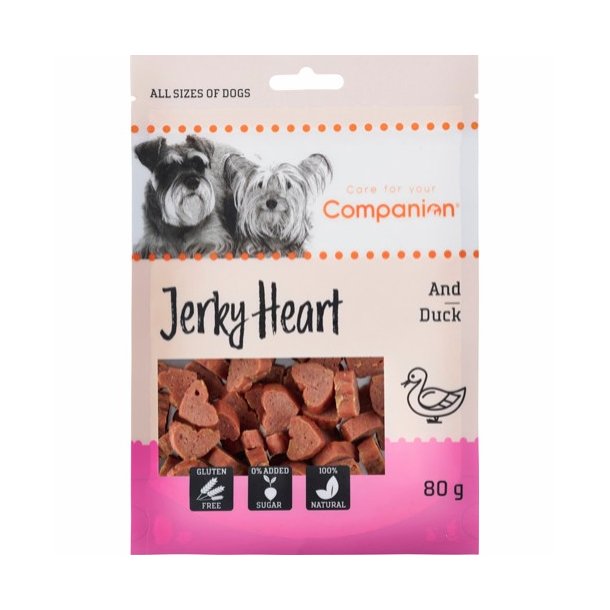 Duck Jerky Hearts 80 G