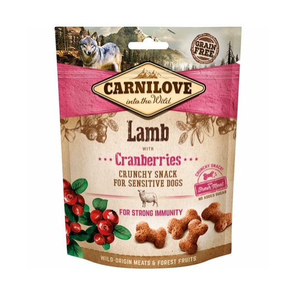  Carnilove Crunchy Snack Lam &amp; Tranebr 200 g