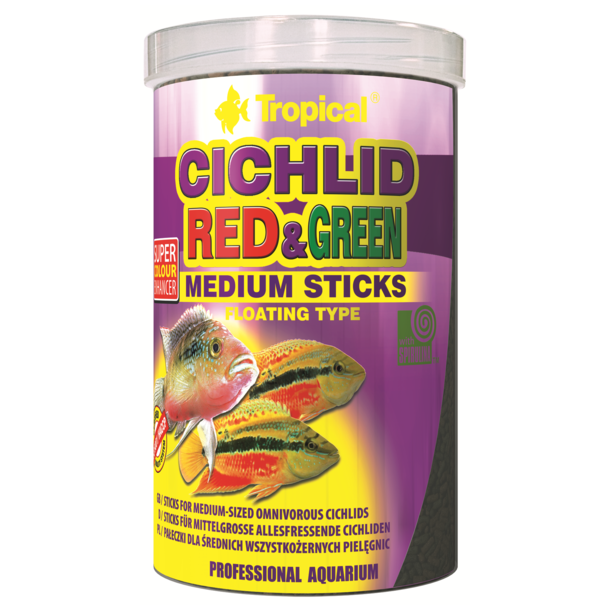 Tropical Red &amp; Green Medium Sticks 360 g 1.L (63726)