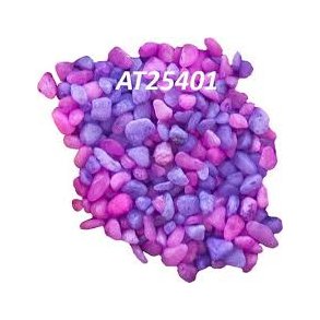 Libra, farvet grus 3-5mm. 1 kg. lilla (AT25401) Ved levering max 2 Stk.