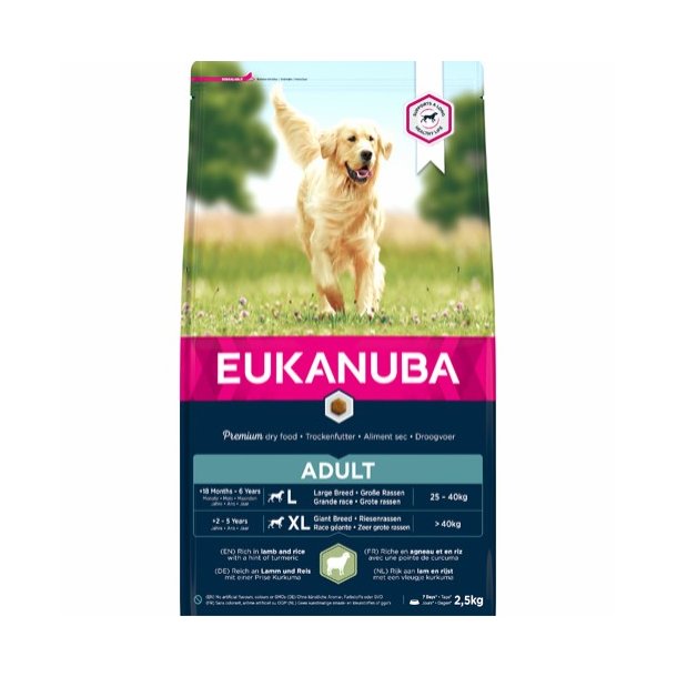 EUKANUBA Adult Large Breed Lam &amp; Ris 2,5 Kg