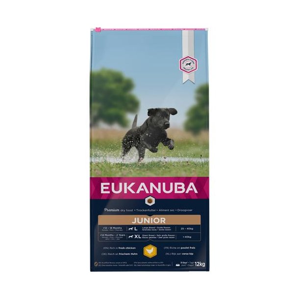 EUKANUBA Junior Large Breed Kylling  sendes ikke