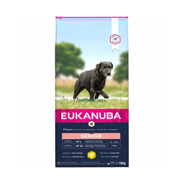 Eukanuba  Senior Large Breed 12 kg  Kun Afhentning