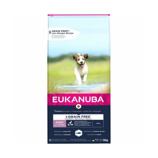 Puppy&Jun small/med Grainfree Ocean Fish 12Kg Sendes ikke