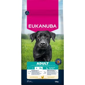 EUKANUBA Adult Large Breed kylling  12 kg  Kun afhentning
