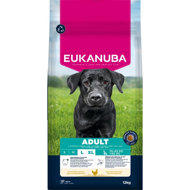 EUKANUBA Adult Large Breed kylling  12 kg  Kun afhentning