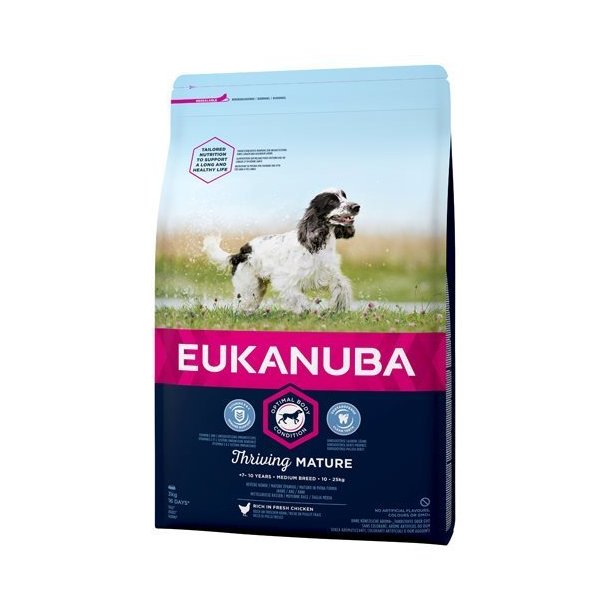 Eukanuba Mature &amp; Senior Medium +7 11 til 25 kg 3 kg