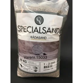 R�dasand 1,0-3,0 mm, 20 kg. Kun afhentning
