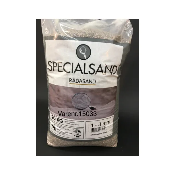 R�dasand 1,0-3,0 mm, 20 kg. Kun afhentning