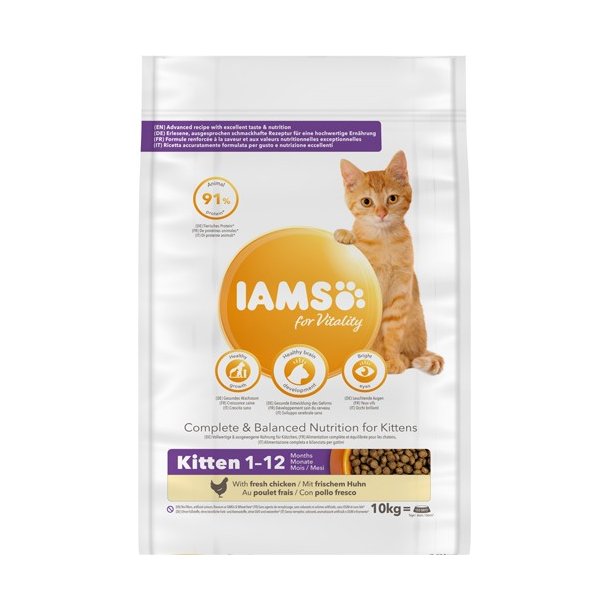 Iams Kitten/junior 10 Kg Kun Afhentning