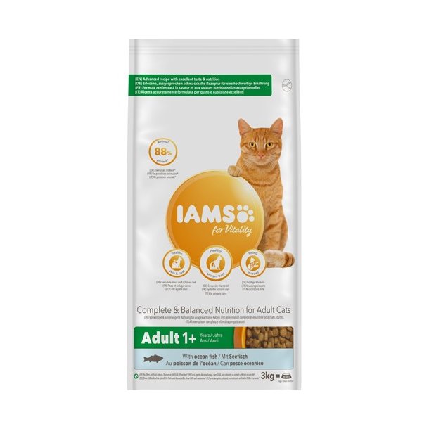 Iams Adult Fisk &amp; Kylling 3 Kg