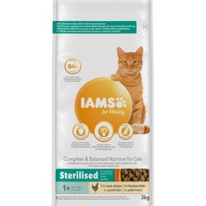 Iams Adult Steriliseret  kylling  3 kg