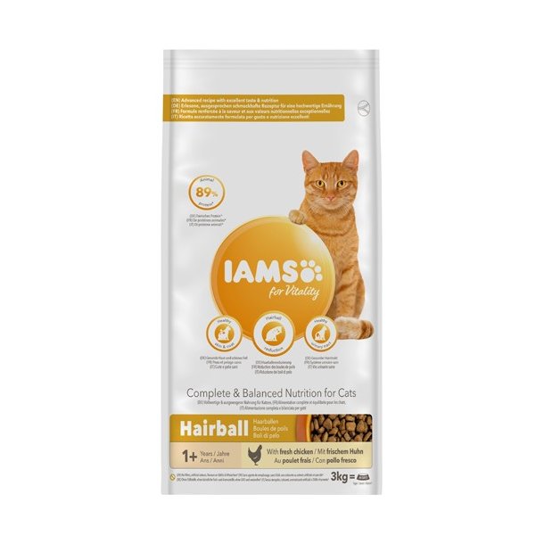 Iams Vitality Adult Hairball 3 KG