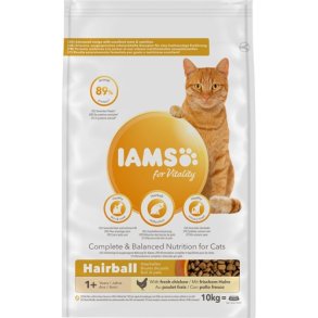 Iams Vitality Adult Hairball 10 Kg