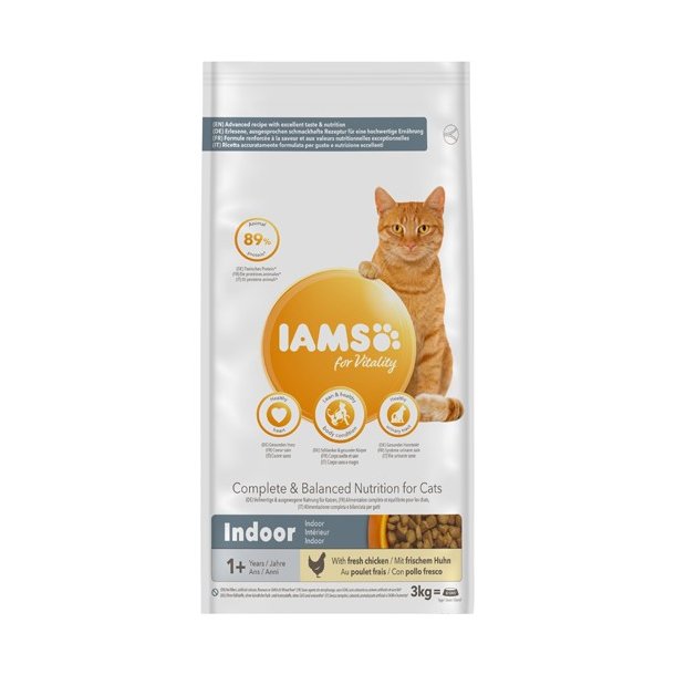  IAMS CAT Vitality Adult Indoor 3 kg