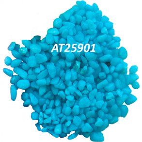 Libra, farvet grus 3-5mm. 1 kg. lysebl (AT25901) Ved levering max 2 Stk.