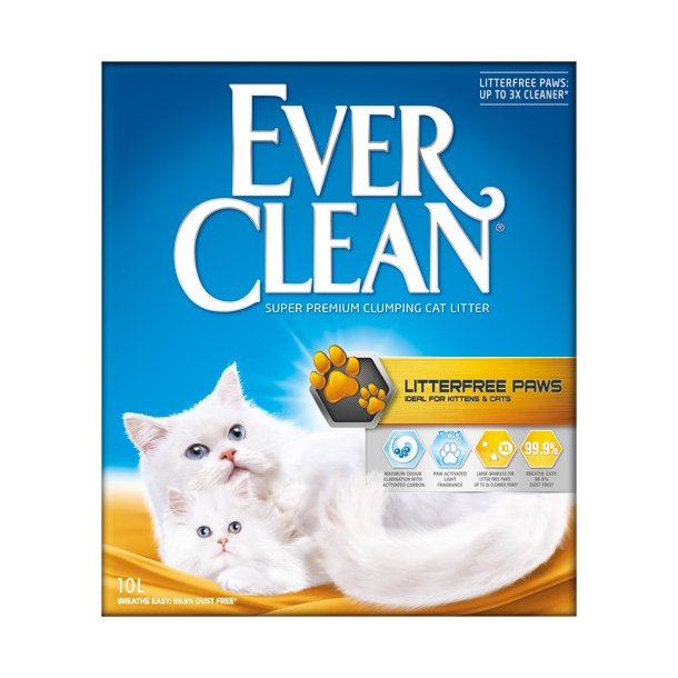 EverClean Litterfree Paws 10 L Tag 8 og betal for 7. Kun Afhentning