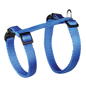 Kattesele 26-43 cm/10mm m.line 1,20 m nylon ass farver