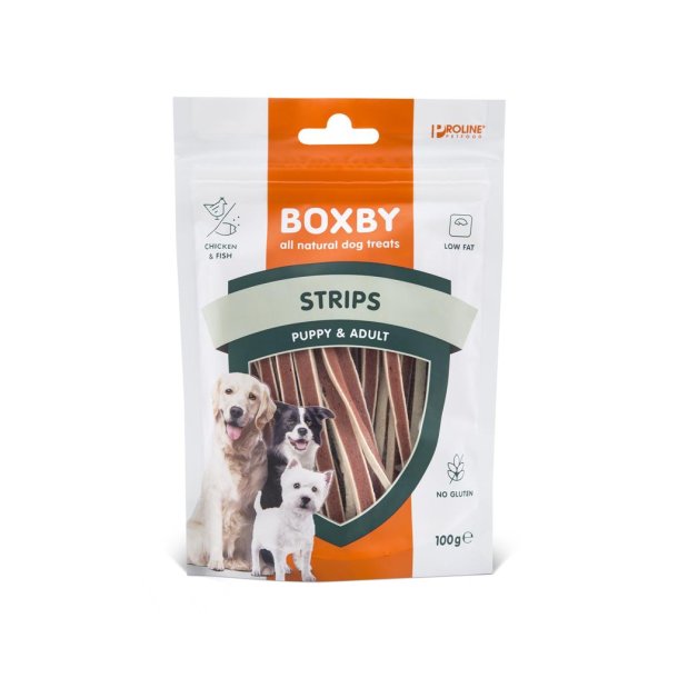 Boxby Strips Fish&Chicken 100g.