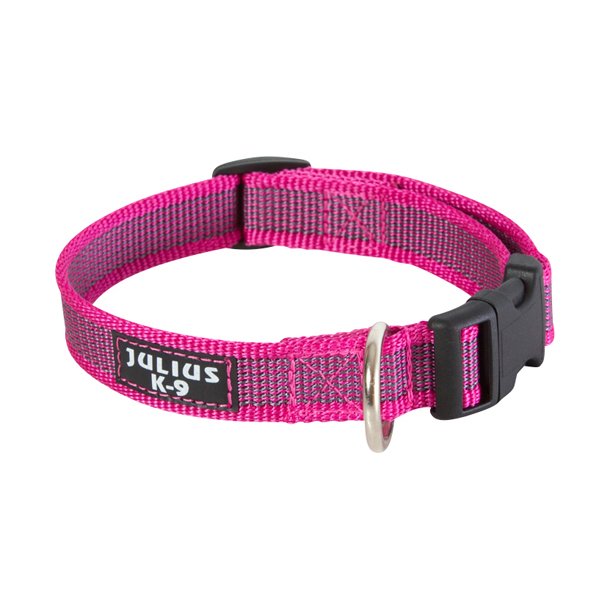 K9 C&G - Super-grip Halsbnd, pink/gr, 20mm/27-42cm